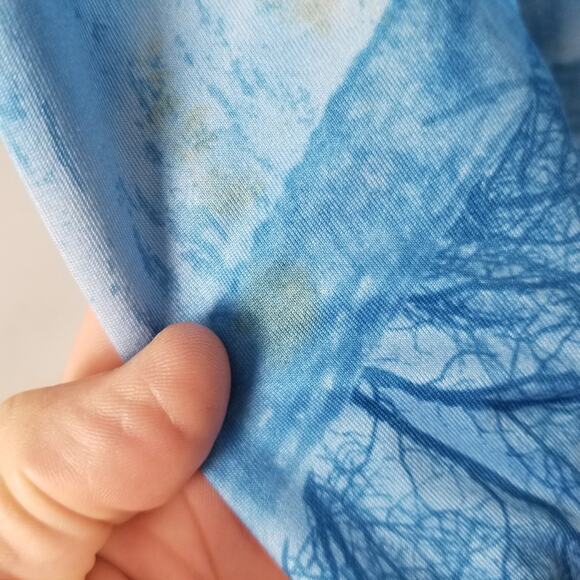 Habit Realtree Fishing Azure Blue Long Sleeve Shirt Mens Medium UPF 40+ Outdoor - Picture 9 of 16